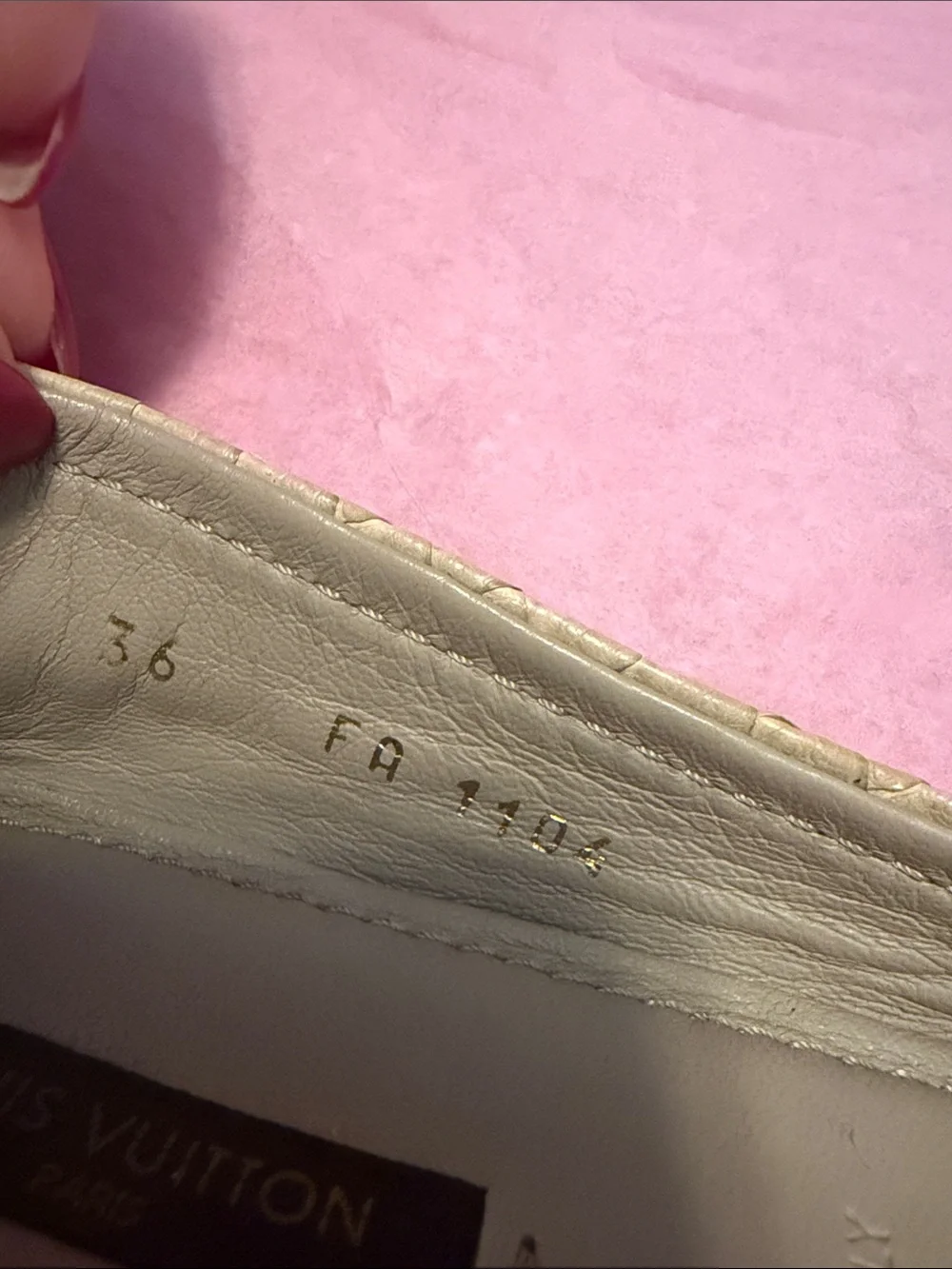 Louis Vuitton Snakeskin Leather Ballerina Authentic Ballerina Flats. Like New!